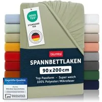 Blumtal Spannbettlaken Bettlaken aus Mikrofaser, Mikrofaser, Gummizug: rundum, (2 Stück)
