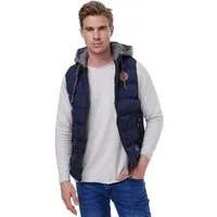 BLACKROCK Steppweste BR1701 Herren Outdoor-Weste - Slim-Fit - Abnehmbare Kapuze