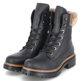 Rieker Winterstiefeletten - Gr. 36 - Schwarz - Kunstleder