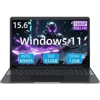 MENGHU 15,6" Laptop 12GB RAM 1024GB SSD FHD 1920x1080 IPS Intel N5095 Notebook (N5095, 12 GB, 512 GB SSD, Intel® UHD Graphics 600)