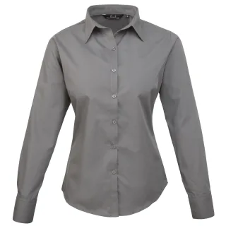 Premier - Bluse für Damen Langärmlig (Dunkelgrau)