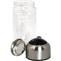 HTI-Line Trinkflasche Trinkflasche Glas mit Einsatz, Glasflasche, Flasche togo