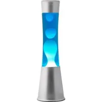 I-TOTAL Lavalampe I-TOTAL® Lavalampe Magie Lavaspektakel Blue Liquid Silver Base