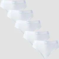 MP Damen Bikinislip mit mittelhohem Bund (5er-Packung) – Weiß - S