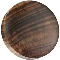 Taffstyle Plug Holz Ohrplug braun handgefertigt Ohr Tunnel Unisex Piercing Schmuck, Edler Flesh Plug aus Holz – natürlich, stilvoll und hautfreundlich