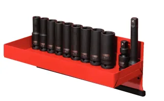 KS Tools 1/2" Sechskant-Kraft-Stecknuss-Satz, lang, 13-tlg - 515.0612