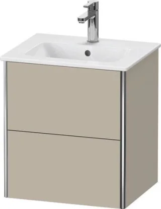 Duravit XSquare Waschtischunterbau wandhängend Taupe Seidenmatt 510x418x560 mm - XS430606060 XS430606060