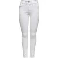 ONLY Skinny-fit-Jeans Skinny Fit Ankle Jeans ONLBLUSH Denim Fransen ONLBLUSH LIFE MID SK DNM REA1099 NOOS