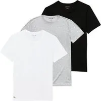 Lacoste Unterziehshirt 3er Pack T-Shirts Crew-Neck Tee (3-St., 3er Pack) mit Markendetails