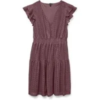 Vero Moda Minikleid VMHONEY LACE V-NECK SHORT DRESS WVN GA Sommerkleid