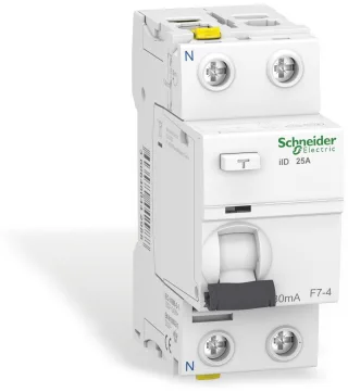 SCHNEIDER ELECTRIC Fehlerstrom-Schutzschalter A9Z21225, 25A