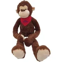 Heunec® Kuscheltier Misanimo, Affe schlenkernd, 100 cm, mit individuell bestickbarem Halstuch