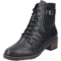 Rieker Schnürstiefelette, Schnürboots, Trachtenstiefelette, Blockabsatz, Innenreißverschluss