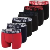 riverso Boxershorts Herren Retroshorts RIVJONNY Unterhosen (Vorteilspack, 6-St) Basic Boxer mit Stretch
