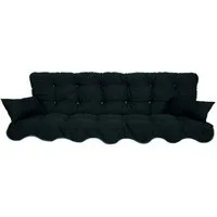 Kühnemuth Auflagekissen Auflagen Set für Hollywoodschaukeln Sitzkissen 180x50 cm Design 920
