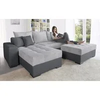 COLLECTION AB Ecksofa Josy L-Form, B: 214 cm in Cord, Cord-Mix, Bettfunktion, Bettkasten & 2 Zierkissen, Federkern