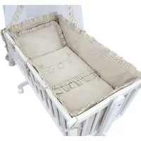 Baby-Delux Babybettwäsche Baby Wiegenset Royal Rüsche, Textilien, 6 teilig, Wiegenset 6-tlg. für Babywiege 90x40 (ohne Wiege) verschiedene Designs