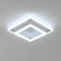 Riserva Deckenleuchten Quadratische LED Deckenleuchte Weiß 30cm 30W 6500K Acryl