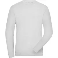James & Nicholson Langarmshirt Herren Bio Workwear Langarm Shirt Long-Stretch JN1804 Langarm Shirt aus Bio-Baumwolle mit Elasthan