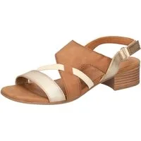 Mustang Shoes Sandalette, Sandalette, Festtagsschuh mit Metallic-Einsätzen
