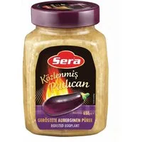 SERA FOOD Gemüsekonserve Geröstete Auberginen – Traditionell über offenem Feuer geröstet, 1 x 650 g, Vegan, Vegetarisch, Ohne Farbstoffzusatz, Ohne Konservierungsstoffe