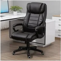 Vinsetto Schreibtischstuhl Bürostuhl mit Massagefunktion (Bürostuhl mit Massage, 1 St), 6 Vibrationspunkte, Leinen-Gefühl, einstellbar, Schwarz