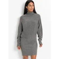 bonprix Strickkleid mit Rollkragen, aus Viskose, Polyamid und Polyester