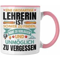 Trendation Tasse Trendation - Lehrerin Abschiedsgeschenk Tasse Geschenk zum Abschied Kl