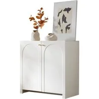 Merax Sideboard, Kommode mit 2 Türen und Ablage, Highboard Standschrank, 80x40x80cm
