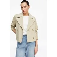 comma Funktionsjacke Outdoor-Jacke Trench-Jacke mit Kordkragen im Boxy Fit