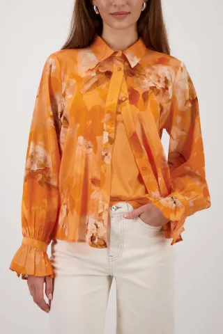 monari - Bluse mit Blumen-Muster aperitif gemustert - Gr. - 40