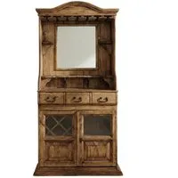 WOLF MÖBEL Barschrank MEXIKO Barschrank mit Spiegel (98x193x52) inkl. Einlegeboden