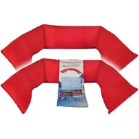 Gravitas InternationalLtd Sandsack HYDRO SNAKE 1300 x 50 mm Hochwassersperre - 2er Pack (rot)