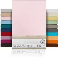 Beautex Spannbettlaken Spannbetttuch Bettlaken aus gekämmter Baumwolle Premium Jersey 160g/m², Jersey, Gummizug: rundum, (1 Stück)