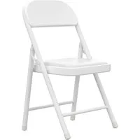JEOBEST Klappstuhl PU Klappstühle aus Kunststoff und Metall, Faltbarer Stuhl, (1/2 St) Kunstleder Stabil Klappstuhl für Hochzeit Essen Küche Schule
