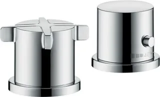 Hansgrohe 2-Loch Thermostat Axor Citterio E F-Set chrom Wannenrandmontage, 36412000 , 36412000 36412000