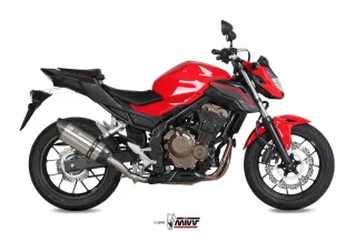 Sport Auspuff MIVV Suono Edelstahl Honda CB 500 F / FA Bj.2016-2018 Typ:PC45/PC58 EURO-3/EURO-4 +ABE