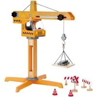 Hape Spielzeug-Kran Großer Baukran, aus Holz