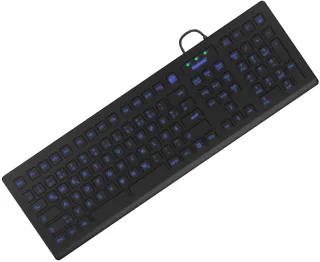 KeySonic KSK-8031INEL-B (DE) Hygienetastatur | 60529 | Industrietastatur - USB