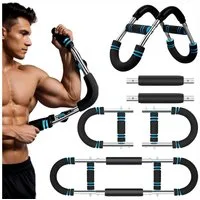 SURFOU Multitrainer Twister Armtrainer,Verstellbares Brust Trainingsgerät (30-50 kg), Anti-Rutsch-Griffen & Doppelfedersicherheit für Arme/Brust/Beine etc
