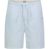 SUBLEVEL Shorts Herren Kurze Hose aus Seersucker Sommershorts, elastischer Gummibund, Streifen