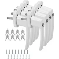 Clanmacy Fenstergriff Fenstergriff mit Schloss Set gleichschließend abschließbar Metall, 16x
