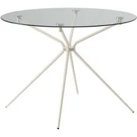 OTTO home Esstisch Silvi, TOPSELLER! (Esstisch, Glastisch, Küchentisch, OTTOs Choice), rund, Ø110 cm, Metallgestell