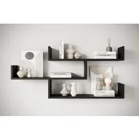 Home affaire Wandboard Wandregal Trio, 1-tlg., Hängeregal mit 3 Ablageflächen, modernes Design, variabel einsetzbar