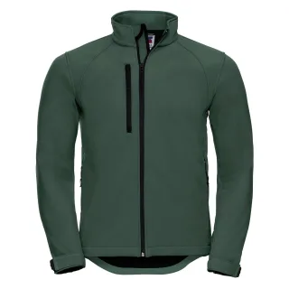 Russell Mens Water Resistant & Windproof Softshell Jacket (Bottle Green)