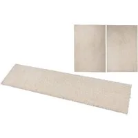 Bruno Banani Bettumrandung Shaggy Soft, Höhe 30 mm, (3-tlg), gewebt, Uni-Farben, besonders weich, Bettvorleger, Läufer-Set