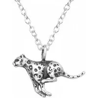 ALEXANDER YORK Kette mit Anhänger LEOPARD, 2-tlg., 925 Sterling Silber