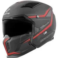 Bogotto Motorradhelm Radic WN-ST 22.06 Helm, herausnehmbares Innenfutter,integriertes Sonnenvisier