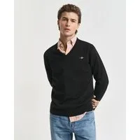 Gant V-Ausschnitt-Pullover Classic Cotton V-Neck Premium Strickjersey aus weicher 100% Baumwolle, Übergangspullover