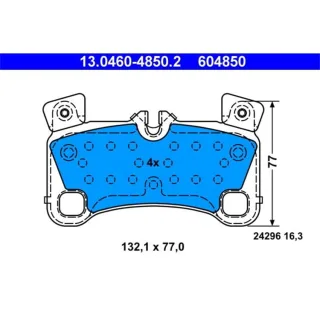 ATE Bremsbel?ge hinten Audi Q7 (4LB) Porsche Cayenne (9PA) VW Touareg